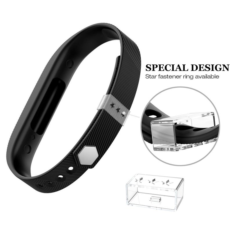 Greeninsync Compatible with Fitbit Bands for Flex 2, Adjustable Soft Silicone Sports with Fastener Clasp Fitness Replacement Wristband Strap for Fitbit Flex 2 Smart Watch Large(3Pack) - Image 3